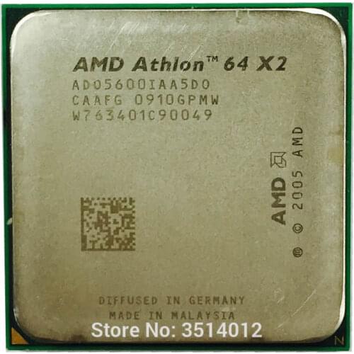 AMD Athlon 64 X2 5600+ 2.9 GHz Dual-Core CPU Processor ADO5600IAA5DO / ADO560BIAA5DO Socket AM2
