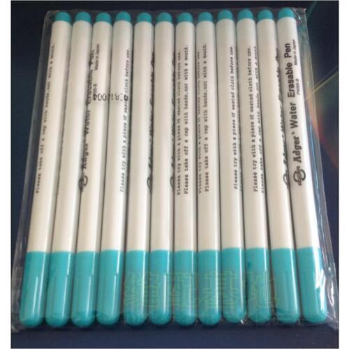 Hot Sale Sewing Tools 12Pcs/lot Blue Water Soluble Quilting Pen For Fashion Design DIY Sewing Handmade Dressmaker Accessories