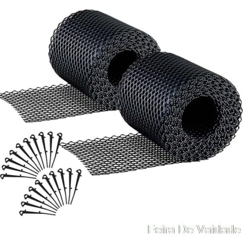 With Stakes Stops Leaves Anti Clogging Mesh Cover Balcony Easy Install Gutter Guard Flexible Drain Reduce Overflow Cleaning Tool