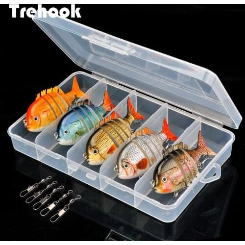 TREHOOK 5pcs Sinking Wobblers Sets Crankbaits Fishing Lures Kit Artificial Bait Hard Lure 8cm 14g Swimbait Wobblers For Pike