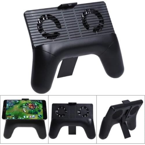 Universial Mobile Phone Cooling Fan Cooler Radiator Handle Game Pad Clamp Clip Mount Holder Smart Phone Holder 3 in 1