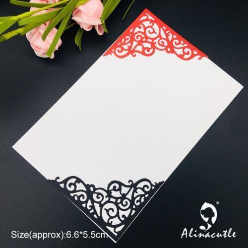 Die Cut Metal Cutting die Vintage Lace Corner Scrapbooking Paper Craft Handmade Card Punch Art Cutter Alinacutle