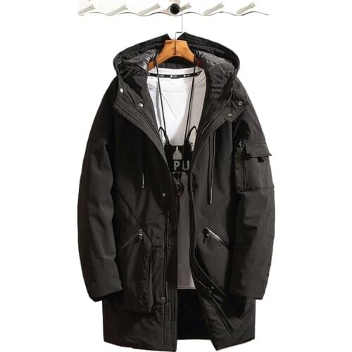 Winter Thick Cotton-padded Hooded Parkas Jacket Windproof Warm Male Outerwear Brand Casual Jackets Windbreaker Coat Men Clothing