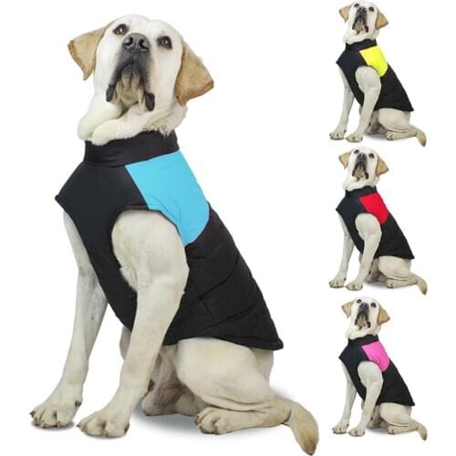 Winter Waterproof Keep Warm Pet Clothes Jackets Padded Fleece Pet Coat reflective trim Dog Vest Dog Tshirt Small and Large Pet