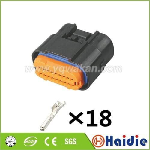 2sets 18pin Auto female of MX23A18NF1 waterproof wiring harness ECU connector MX23A18XF1 MX23A18SF1