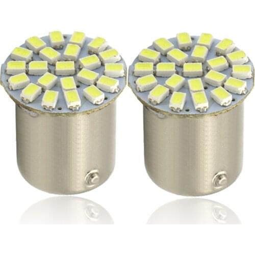2x P21W 1156 Ba15s 1157 Bay15d Car LED Turn Signal Light Bulb Auto Tail Brake Parking Reverse Super Bright Motorcycle Lamp 22SMD