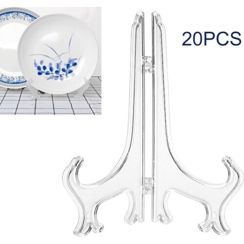 20pcs Decorative Stand Holder Plastic Folding Easel Picture Frame Display Rack For Home Storage Decor Holders