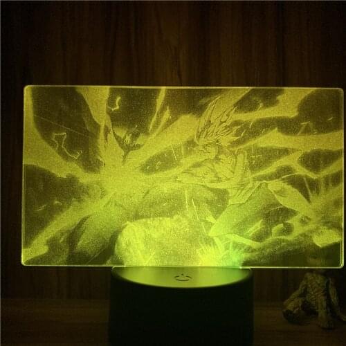 3D Nightlight Anime Hunter X Hunter Killua Thunder Hit Action Figure 7 Colors Touch Optical Illusion Table Lamp Gift Decor Model