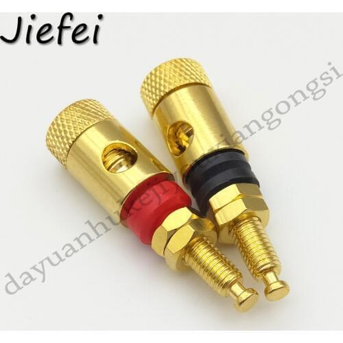 40 PCS high quality copper Audio Speaker Binding Post for 4MM banana plug New