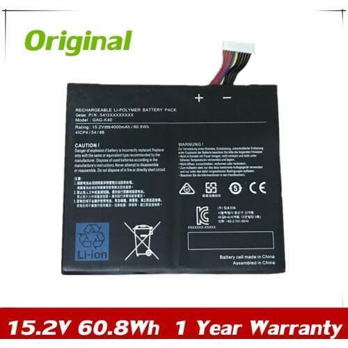 7XINbox 15.2V 60.8Wh 4000mAh Original GAG-K40 4ICP4/54/88 Laptop Battery For Getac GAG-K40 Tablet