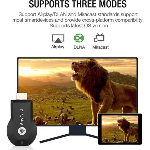AnyCast M12 Plus WiFi Receiver Airplay Display Miracast HDMI-compatible TV DLNA 1080P New 2021