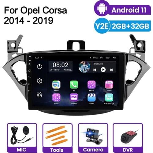 Ram2G Rom32G Android 11 For Opel Corsa E 2014 2015 2016 2017 2018 2019 GPS Navi WIFI Multimedia Autoradio Car Stereo BT SWC 2DIN