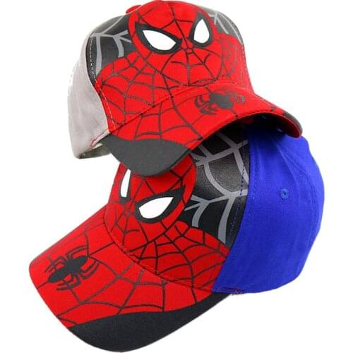 18 Colors Children Baseball Cap Baby boy girl hats Spiderman Cap Cartoon Cotton kids Hip Hop Hat snapback