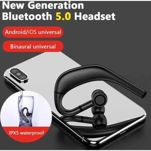 RD-09 Headset Bluetooth-compatible 5.0 Wireless Headphones Hands-free Earphones 14H HD Call Earpiece With Mic Noise Cancelling