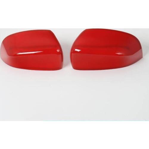 For Jeep Compass 2017 Luxury Red ABS Chrome Car Side Door Rearview Mirror Cover Trim Moldings Car Styling Auto Accessories