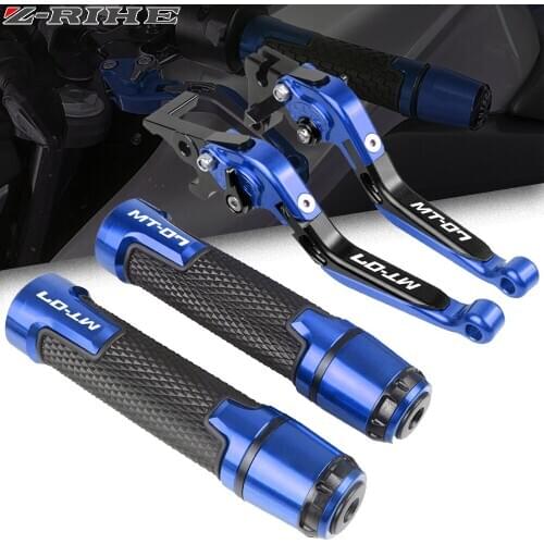 For YAMAHA MT-07 MT07 MT 07 FZ-07 2014 2015 2016 2017-2020 Motorcycle Accessories Brake Clutch Levers Handlebar Hand Grips ends