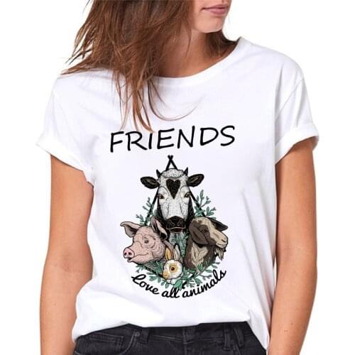 Womens Fashion T-shirt 2021 New Harajuku Graphic Tshirts Basic over Size Cute Girl Tops Summer Short Sleeve Round Neck