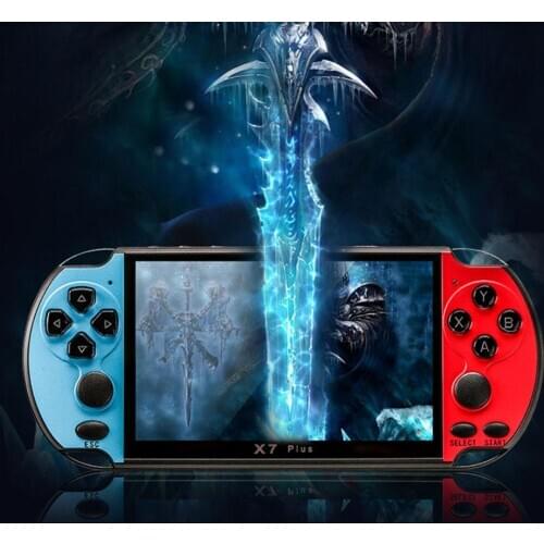 X7 Plus Music Rechargeable Double Rocker Handheld Portable Game Console HD MP5 Camera 8G Movies LCD Kids Video