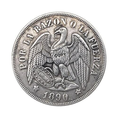 Replica Chile UN PESO 1881 Coin Copy