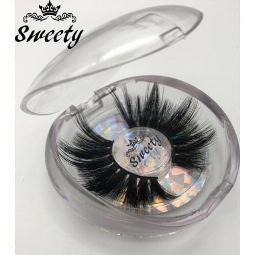 Reuseable 25-30 times 100% Real Mink Fur Eyelash Packaging Box Custom Lashbox Packaging