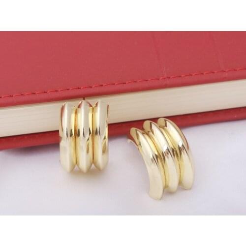 Multi-layer Round Circle Stud Earrings for Women Small Simple Smooth Metal Gold Color Earring Party Jewelry ZA Brincos oorbellen