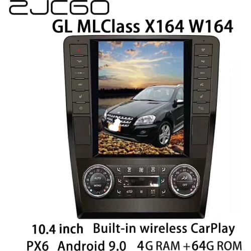 Car Multimedia Player Stereo GPS DVD Radio Navigation NAVI Android Screen Monitor for Mercedes Benz GL ML Class X164 W164