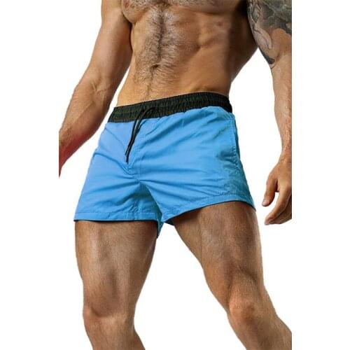 New Solid Color Bermuda Mens Swimming Trunks 2021 Summer Casual Beach Surf Shorts Swimsuit Mens Short Beach 3-point pants