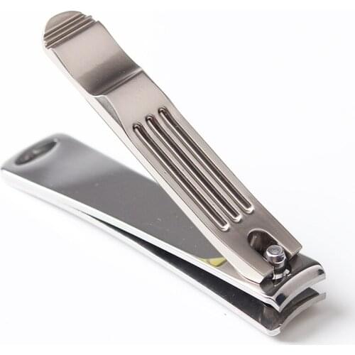 New Stainless Steel Toes Nail Clippers Cutter Cuticle Scissor Nail Art Tips Trimmer Manicure Pedicure Tools In A Leather Pouch