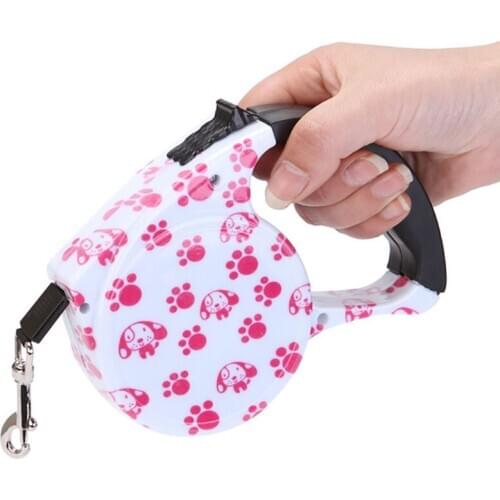 Dog Leash Plastic Retractable Line Puppy Leash Reflective Rope Cat Pet Training Walking for Medium Large Dogs Traction Supplies