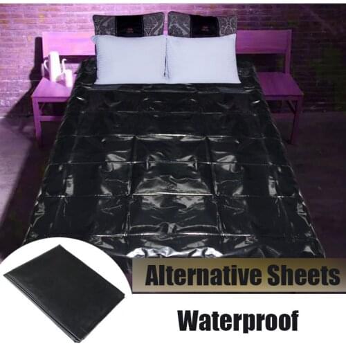 PVC Wetlook Bed Sheet For Couples Adult Game Waterproof Hypoallergenic Mattress Cover Hotel Essential Oil Massage Outdoor Sheets