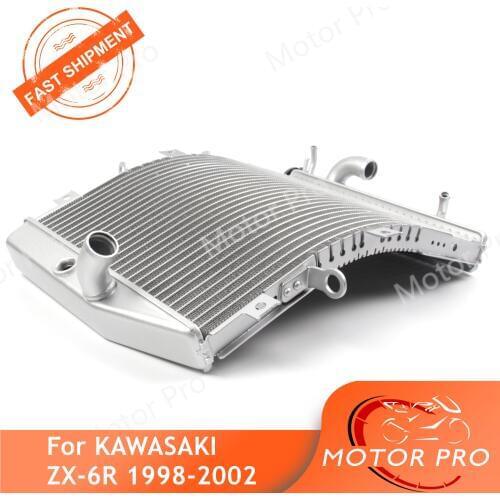 Motorcycle Water Cooling Engine Radiator For Kawasaki Ninja ZX-6R 1998 - 2010 ZX 6R ZX-6R 1999 2000 2001 2002 2003 Aluminum