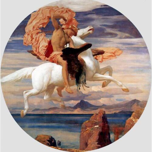 Religious figure fly horse canvas printings oil painting classical printed on canvas wall art decoration picture