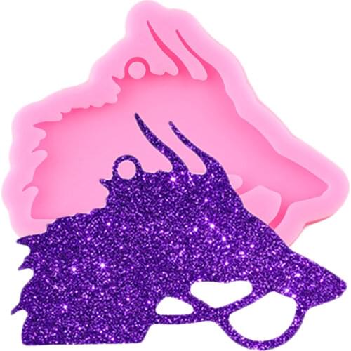 Super Glossy Horse Head Silicone Mold Dragon Keychain Resin Epoxy Mould DIY Charms Necklace Jewelry Making Pendant Molds
