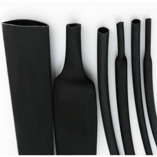 0.2M Sample Adhesive Lined 4:1 Heat Shrink Tube Dual-wall Waterproof ROHS 4mm/6mm/8mm/12mm/16mm/20mm/24mm/32mm/40mm/52mm Black