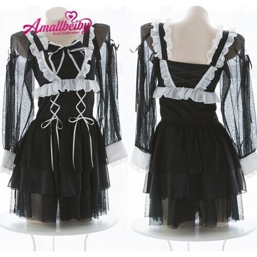 Maid Uniform Cosplay Costume Women Girls Cute Dress Costume Anime FGO Game Ereshkigal Cosplay Costume Maid Dress
