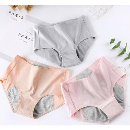 Gentle.Bear Menstrual Briefs Leak Proof Incontinence Environmetal Underwear Period Panties High Warm Female Women Sexy Pants