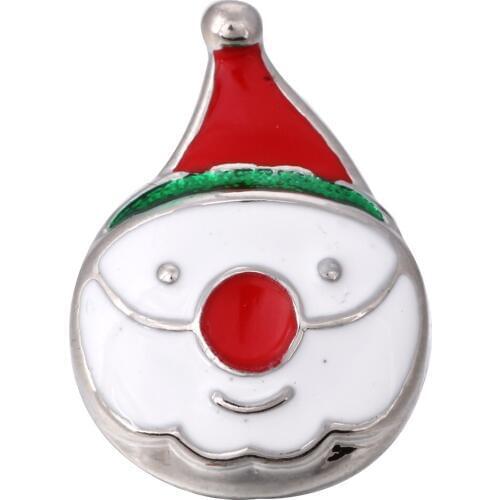 10pcs/lot New Arrival 18mm Metal Snap Jewelry Christmas Snowman Snap Buttons for Women fit 18mm Snap Button Bracelet Necklace