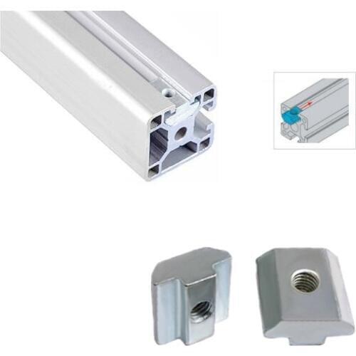 100pcs 50pcs 20pcs Nickel Zinc Plated M3 M4 M5 M6 M8 Square Nuts Block T Sliding Nuts for Aluminum Profile 20 30 40 45 Series