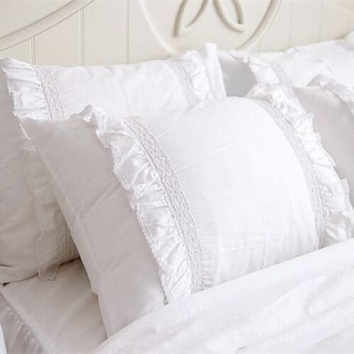 2pcs pillow sham European style Embroidery lace pillowcase luxury cake layers pillowcases princess bow sweet pillow cover towel