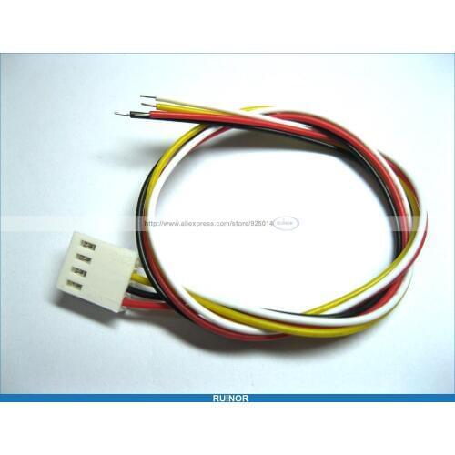 20 Pcs 2510 2.54mm Pitch 4 Pin Female Connector with 26AWG 300mm Leads Cable
