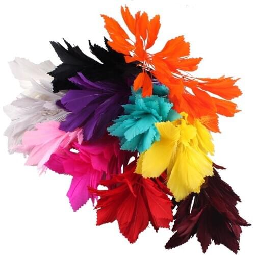 25-35CM DIY Corsages Flower Feathers Dance Latin Dance Decoration Elegant Nice Wedding Dinner Party Plume Headwear Accessories