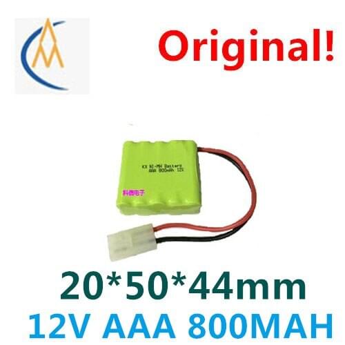 Full capacity 12V AAA 800MAH Ni MH battery experiment plug medical equipment toy model aircraft vehicle ship aircraft general