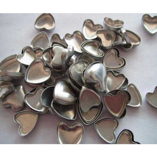 Free shipping 32L diy fabric combined button heart shape fabric coverd button 20mm love style flat Aluminum button 500set