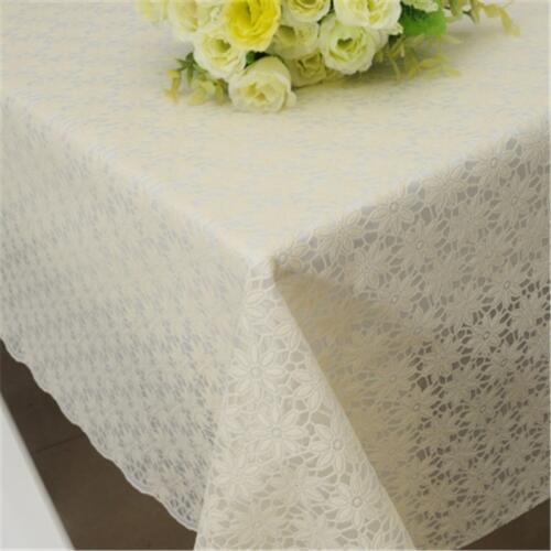 Free Shipping 010 Beige Natural Cheap PVC Tablecloth Tea Cup Mat Table Cover Runner Water Oil Proof Dining Kitchen Antependium