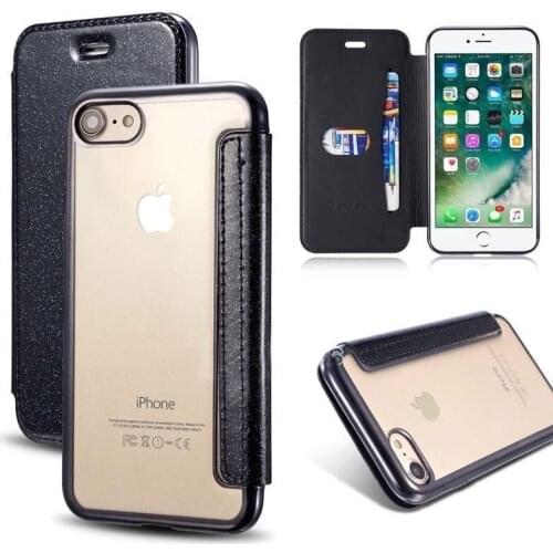 For iPhone Case 12 pro MAX Luxury Book Wallet Flip Cover For iPhone 12 Mini 11 PRO 7 8 6 6S Plus SE X XS XR Card Holder Stand