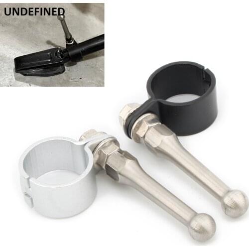 Black Chrome Stand Kickstand Extension Kit Universal For Honda Kawasaki Yamaha Suzuki Motorcycle Scooter Bikecycle