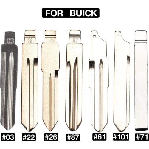 Kutery Folding Flip Remote Car Key Blade For Buick Excelle Triumph Regal Verano #03 #22 #26 #61 #71 #87 Smart Key Blank Replace