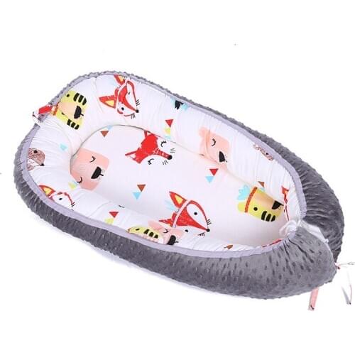 2020New Baby Nest Bed Comfortable Cotton Cushion Baby Cot Newborn Travel Bed for Outdoor Bed Infant Cribs For The Baby Kids Bed