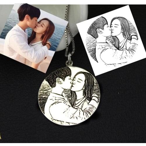 Custom picture pendant 925 silver pendant