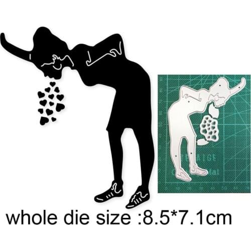 2021 metal cutting dies cut die mold Pregnant Woman Heart decoration Scrapbook paper craft knife mould blade punch stencils dies